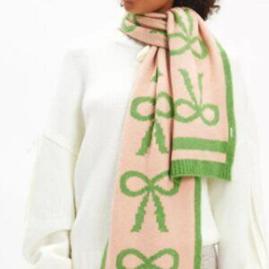 urban outfitters - bow striped knit scarf